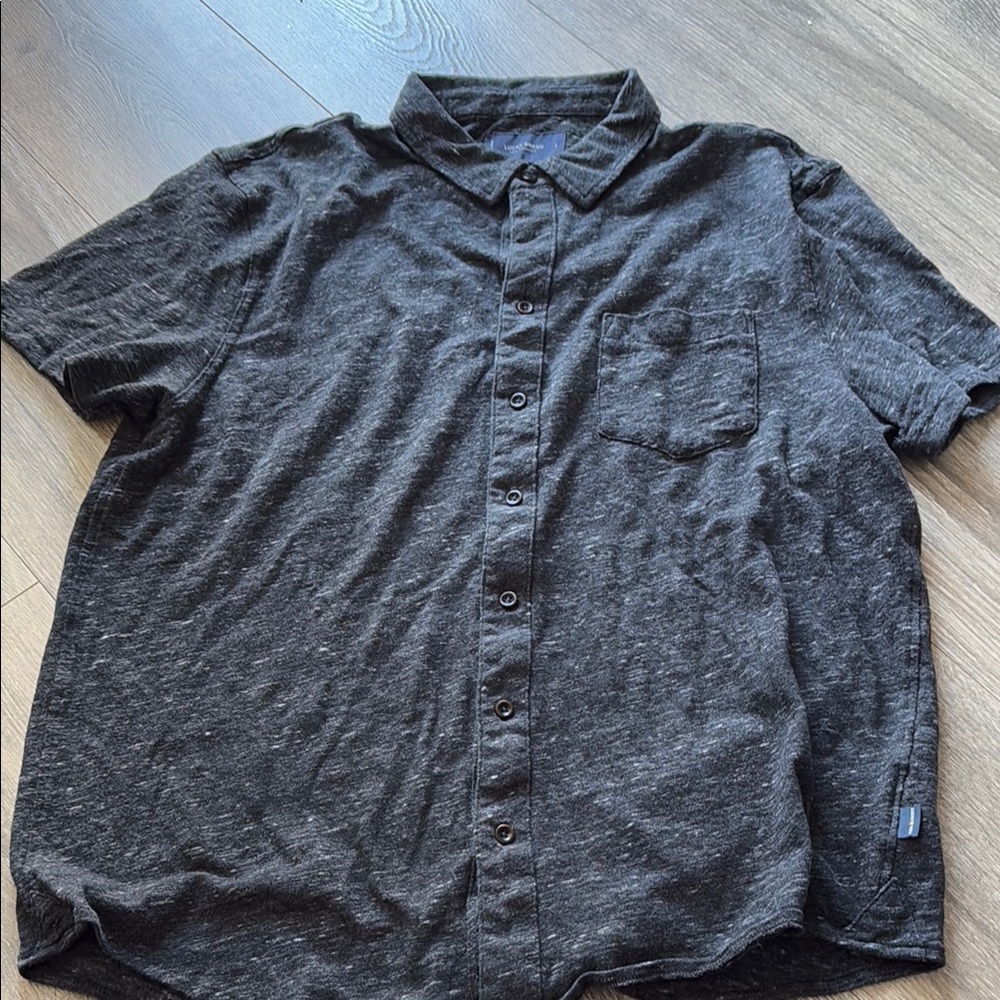 Lucky Brand Gray Casual Button Down Shirt